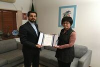 Japanese Persian calligrapher Hisako Tsunoda honored by Iranian association
