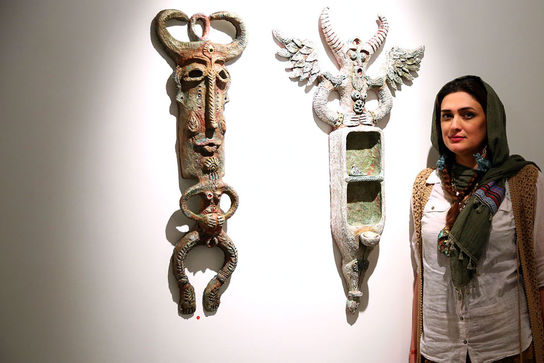 افتتاحیه نمایشگاه آثار حجمی سمیرا دریا و میثم نژاد رسولی در گالری ویستا