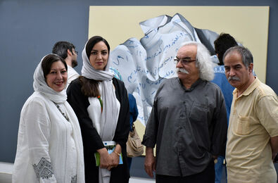 نمایشگاهی که با حضور صابر ابر، رحمانیان، فروتن، همایون ارشادی و درمبخش افتتاح شد/گزارش تصویری ایران‌آرت از «پس از یک شب طولانی»