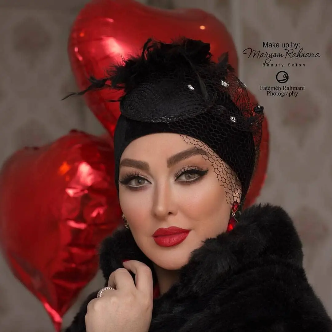 جنجال لباس الهام حمیدی و همسر دوم/عکس