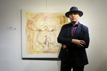 افتتاحیه نمایشگاه آثار بزرگمهر حسین‌پور در گالری سیحون