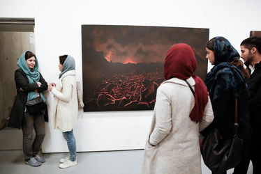 افتتاحیه نمایشگاه آثار حامد صحیحی در گالری طراحان آزاد