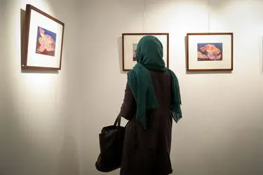 افتتاحیه نمایشگاه نقاشی های حمید جبلی در گالری آتبین