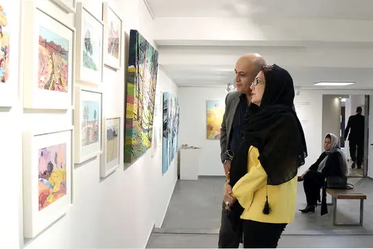 نمایشگاه الهام عظیمی در گالری مژده