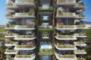 معماری سبز و دیدنی بلندترین آسمانخراش یونان/ عکس