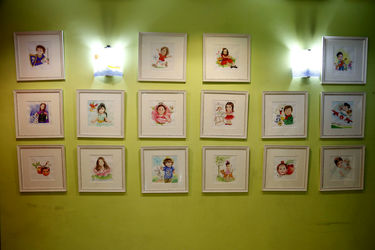 نمایشگاه نقاشی های سوسن قائم مقامی در شهر کتاب مرکزی