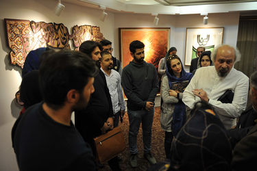افتتاحیه بخش نمایشگاهی چهارمین حراج باران در مرکز همایش‌های بین‌المللی رایزن