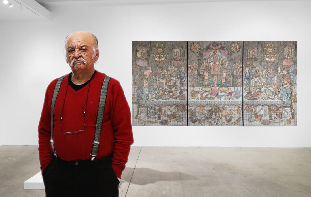Ali Akbar Sadeghi and The Royal Feast in the Raha Gallery Collection