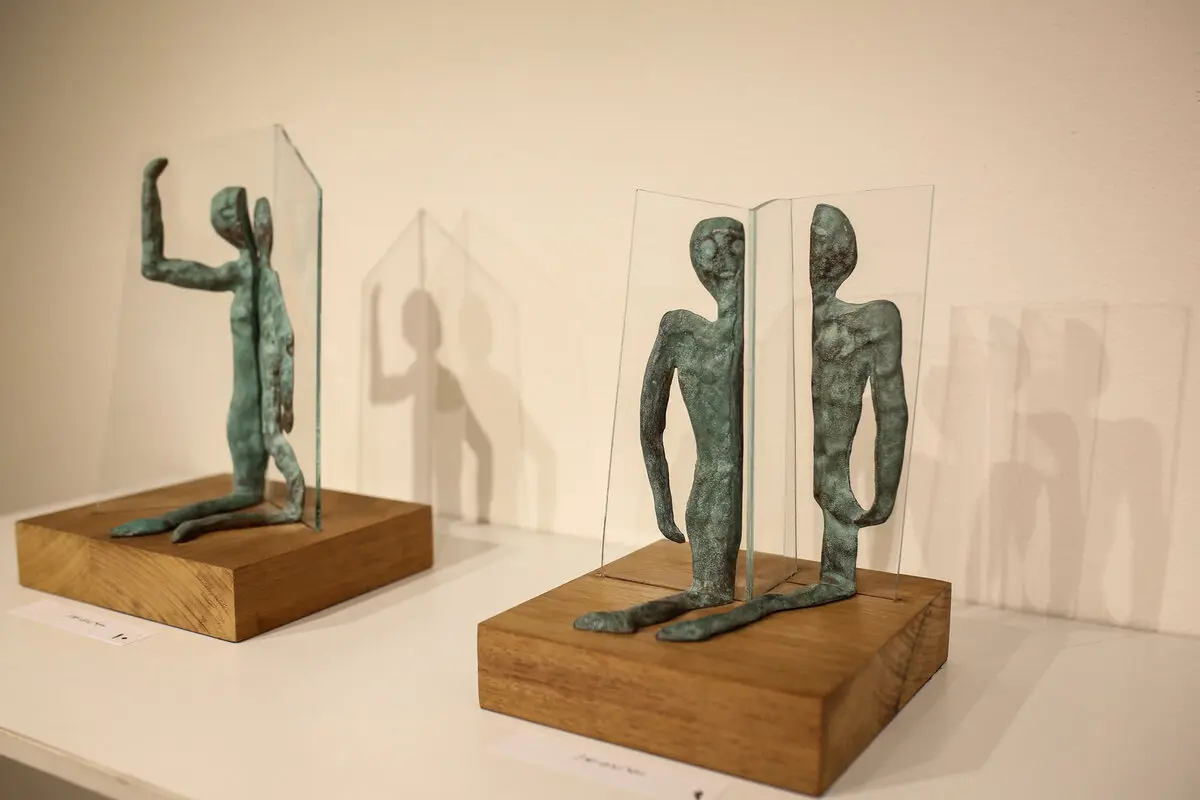 Mohammad Naeimi Sculptures in View in Golestan Gallery