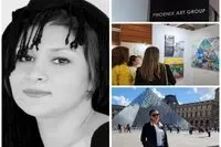 Roza Akhlaghi and the Phoenix Exhibition at Louvre Art Shopping Paris /Photos 