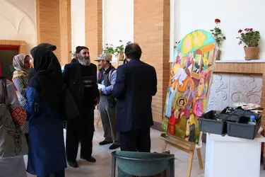 کارگاه نقاشی قهوه‌خانه‌ای "حماسه حسینی در آیینه خیال" در رواق هنر فرهنگستان هنر