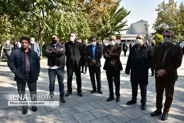 مراسم تشییع پیکر پورنگ پورشیرازی(نوازنده کنترباس) 