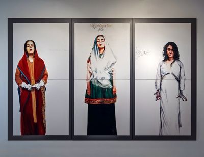 عکس‌ها/ زنان پرسش برانگیز افشین پیرهاشمی در گالری بوم