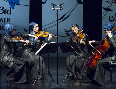 تصاویری از حضور زنان نوازنده در کنسرت 