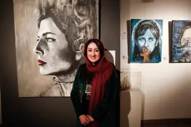افتتاحیه نمایشگاه نقاشی های فائزه افجه نیا در گالری شَلمان