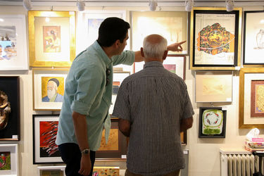 نمایشگاه "صد اثر، صد هنرمند" در گالری گلستان