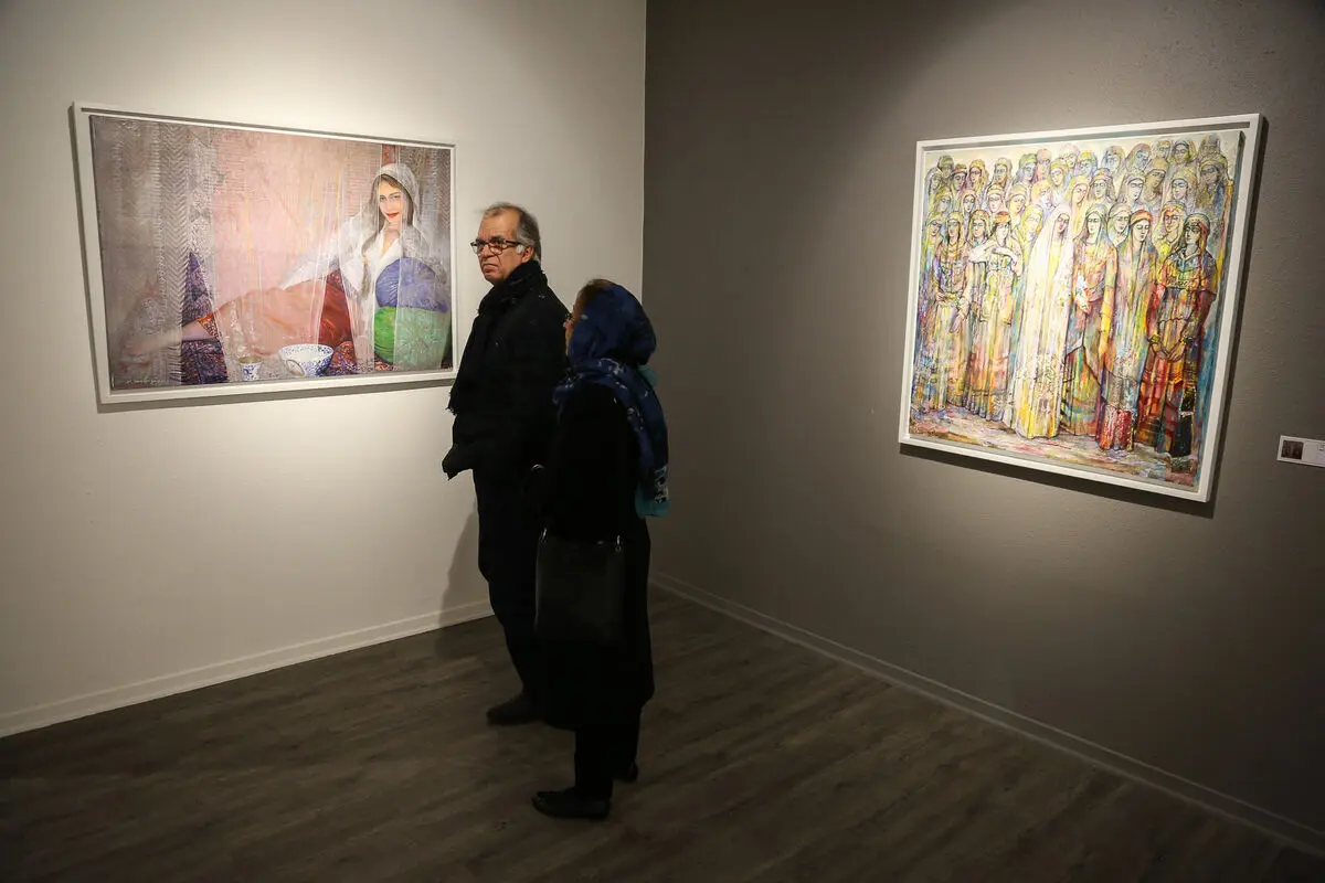 نمایشگاه نقاشی ناصر پلنگی و لباس بهنود جواهرپور در گالری آریانا
