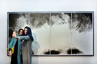 رهاورد نقاش آب‌ها و درخت‌ها از سمرقند و بخارا/آب مرکب های پری یوش گنجی در گالری ایرانشهر