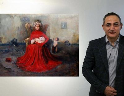 عظیم مرکباتچی و بانوی سرخ‌پوش؛ صحنه ای با شکوه از نمادها و رازها