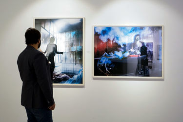 افتتاحیه‌ نمایشگاه نقاشی‌های حسین ژیان در گالری شیرین