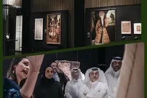 the Fashioning an Empire: Textiles from Safavid Iran Exhibition opened at the MIAQatar
