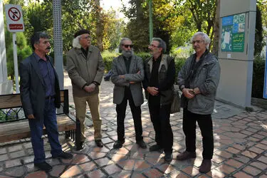 تشییع پیکر رضا امیر یاراحمدی در خانه هنرمندان
