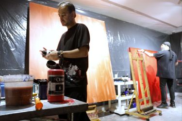 اجرای زنده نقاشی در گالری ثالث با همراهی رنگ وستا